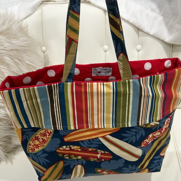 Beachy canvas tote by JT Totes…made with love. - Picture 4 of 4